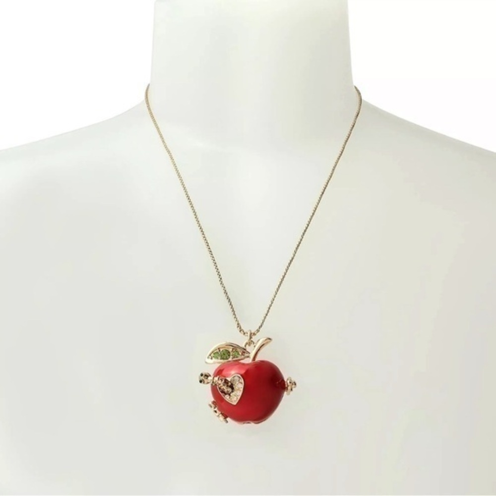 COPY - Betsey Johnson Apple of My Eye Pendant Locket Necklace